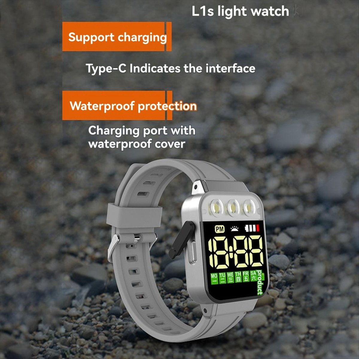 Men Accessories Gadgets - HAPPY DIAN!Sports LED Electronic Watches USB