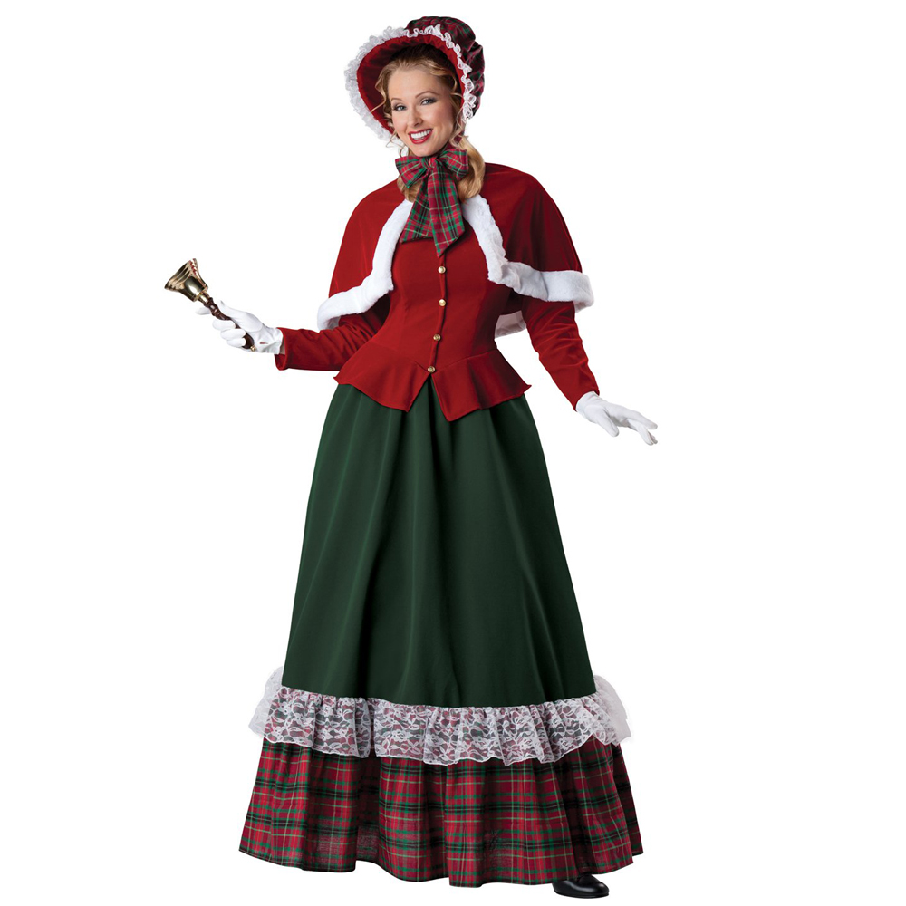 Men'S Victorian Accessories - Lady Victorian Carol Singer Dress Mrs