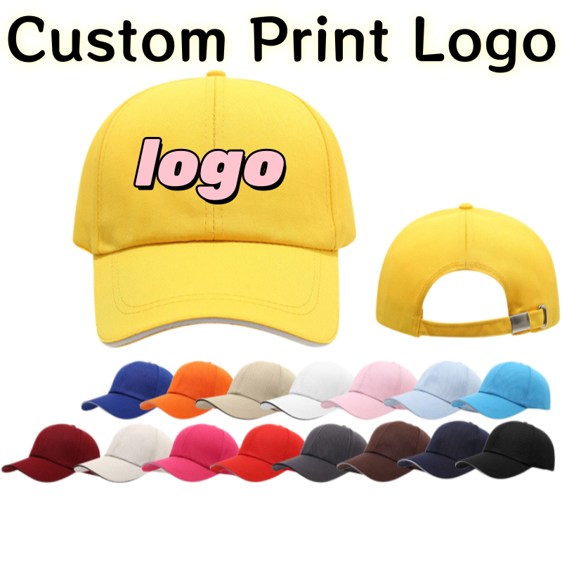 Hat Snapback Cap - Customized Printed Logo Pure Cotton Metal