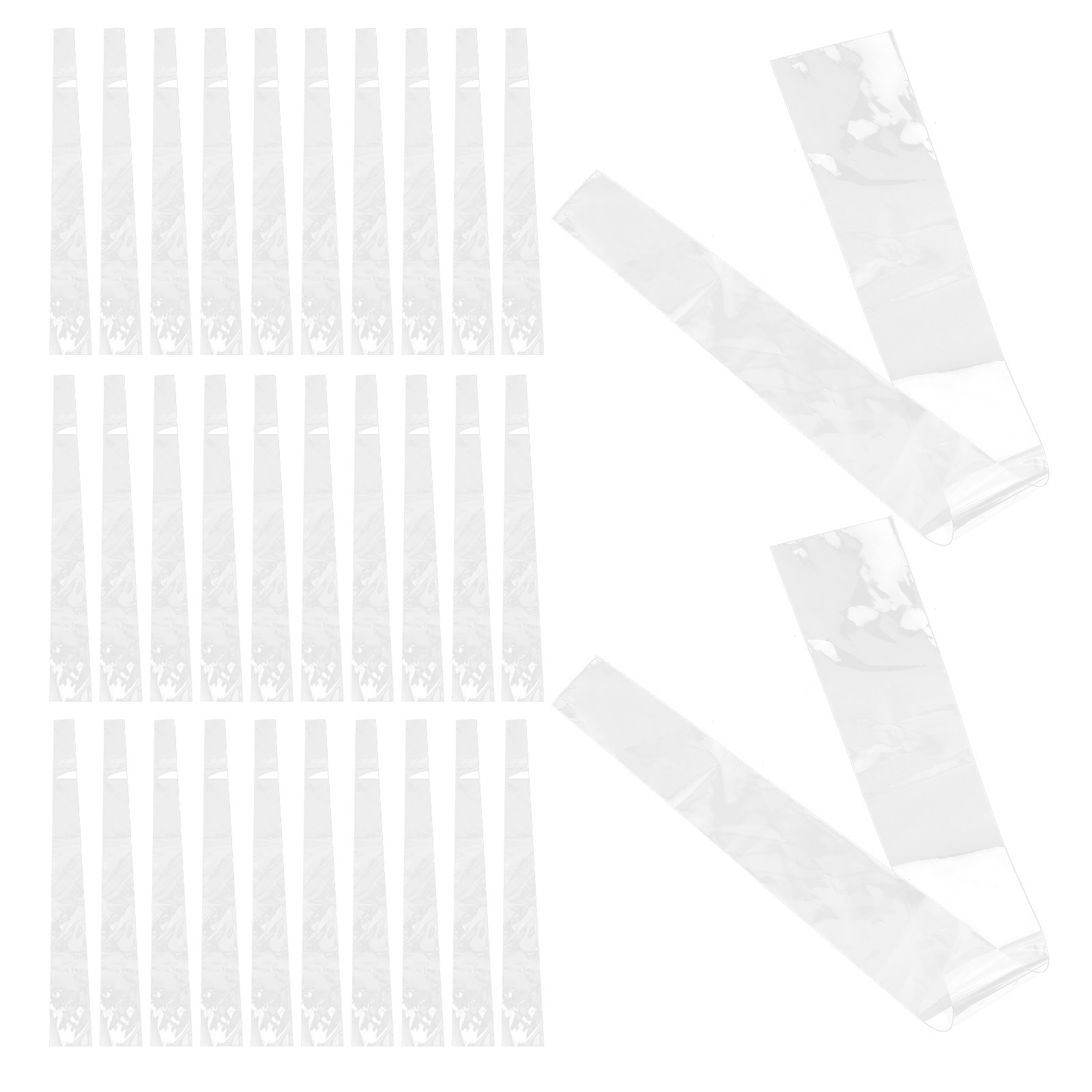 100Pcs Clear Necktie Storage S - Men Accessories Bag 评论和价格