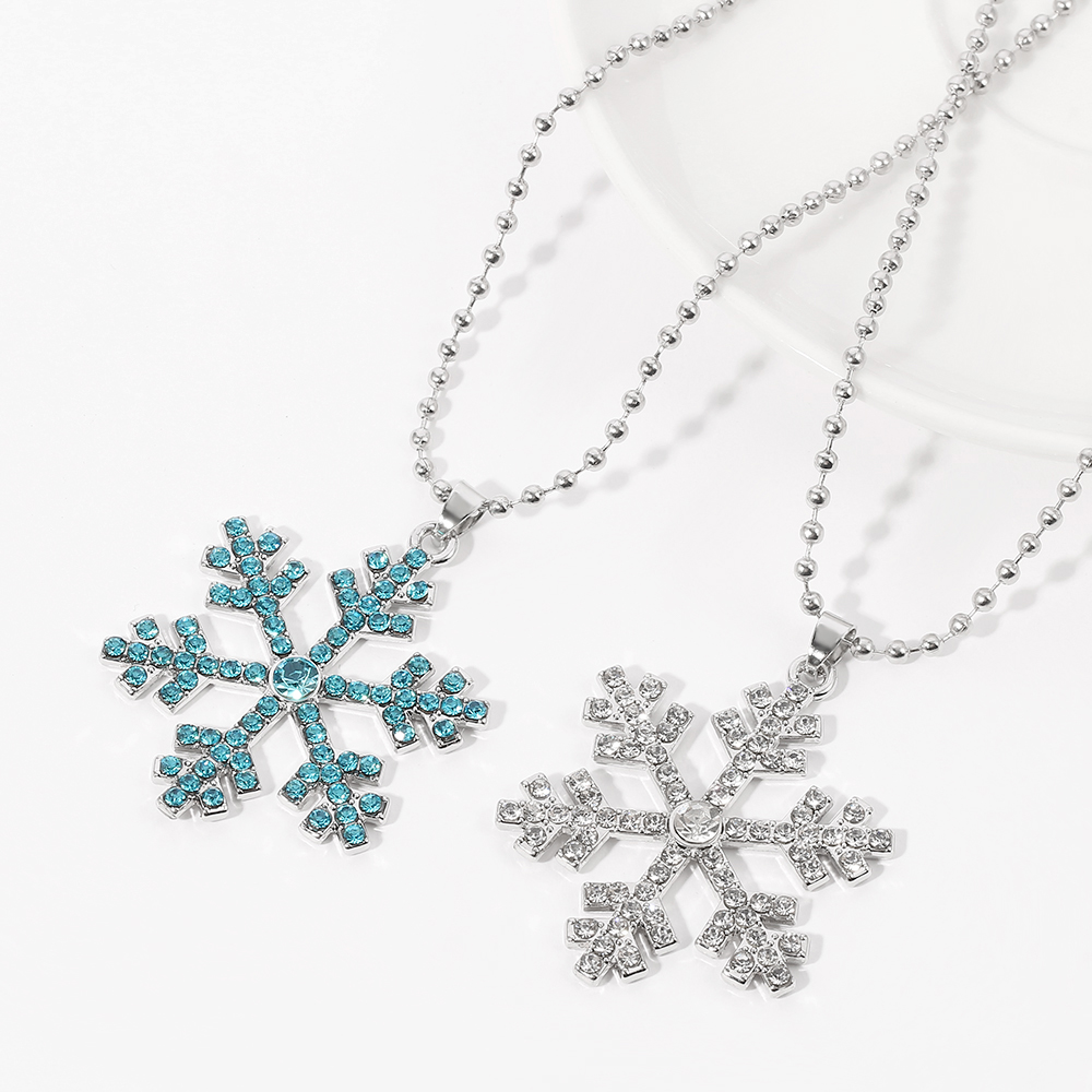 Magical Blue Crystal Snowflake - Men Accessories Pendant 评论和价格