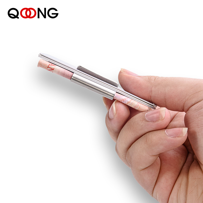 QOONG Stainless Steel Slim Dou - Money Clip Slim 评论和价格