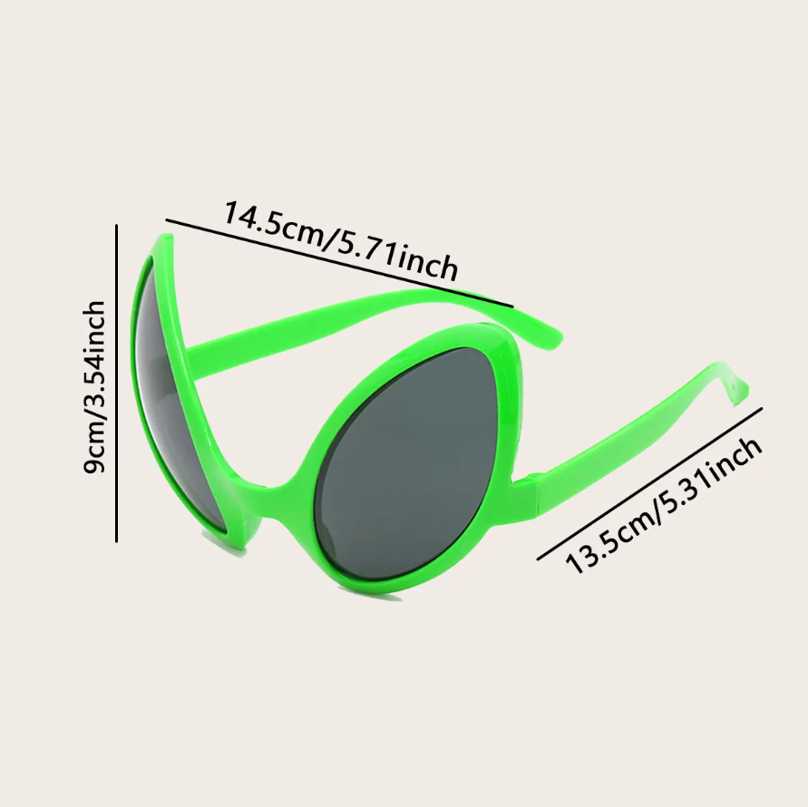 Green Alien Martian Quirky Sun - Men'S Accessories Glasses 评论和价格
