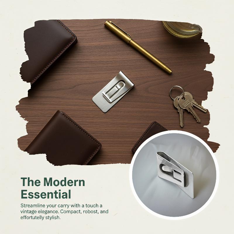 Slim Stainless Steel Men's Mon - Money Clip Slim 评论和价格
