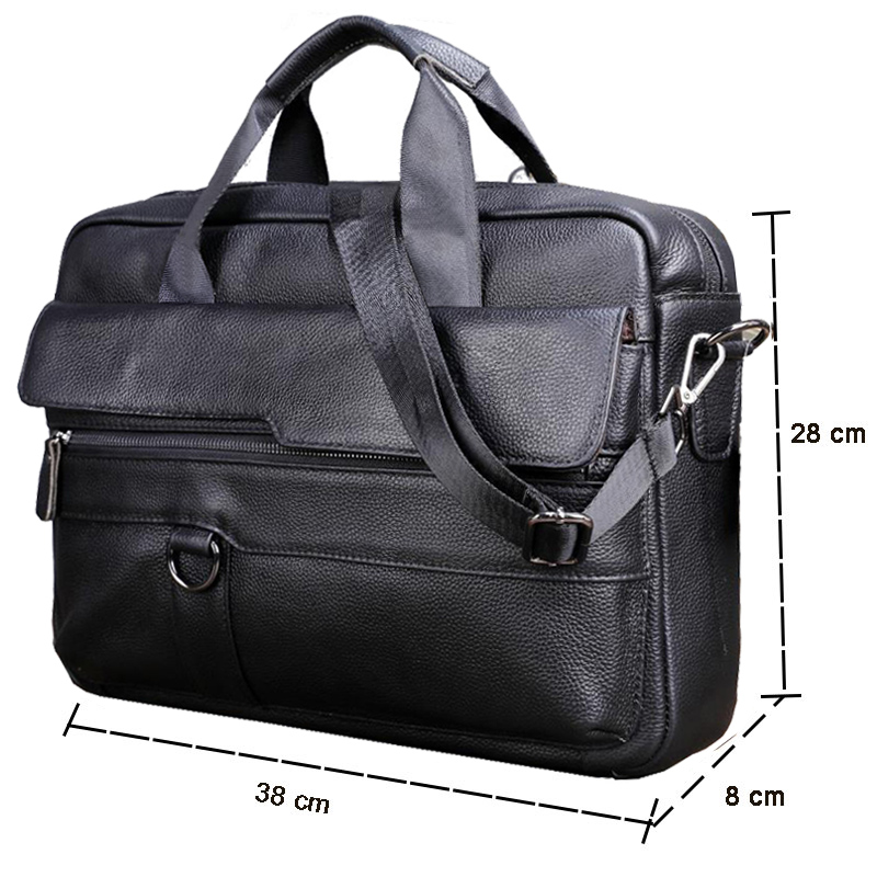 Large Men's Genuine Leather Ha - Men Accessories Bag 评论和价格