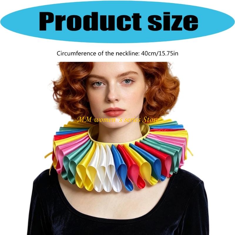 Q39C Pleated Collar Costume Ac - Men Accessories Look 评论和价格