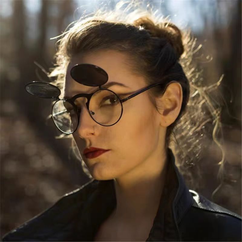Retro Steampunk Red Round Sung - Men'S Accessories Glasses 评论和价格