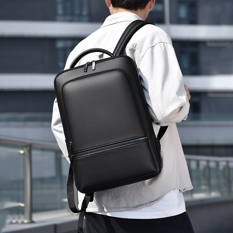 PU Leather Men's Backpack USB  - Men Accessories Bag 评论和价格
