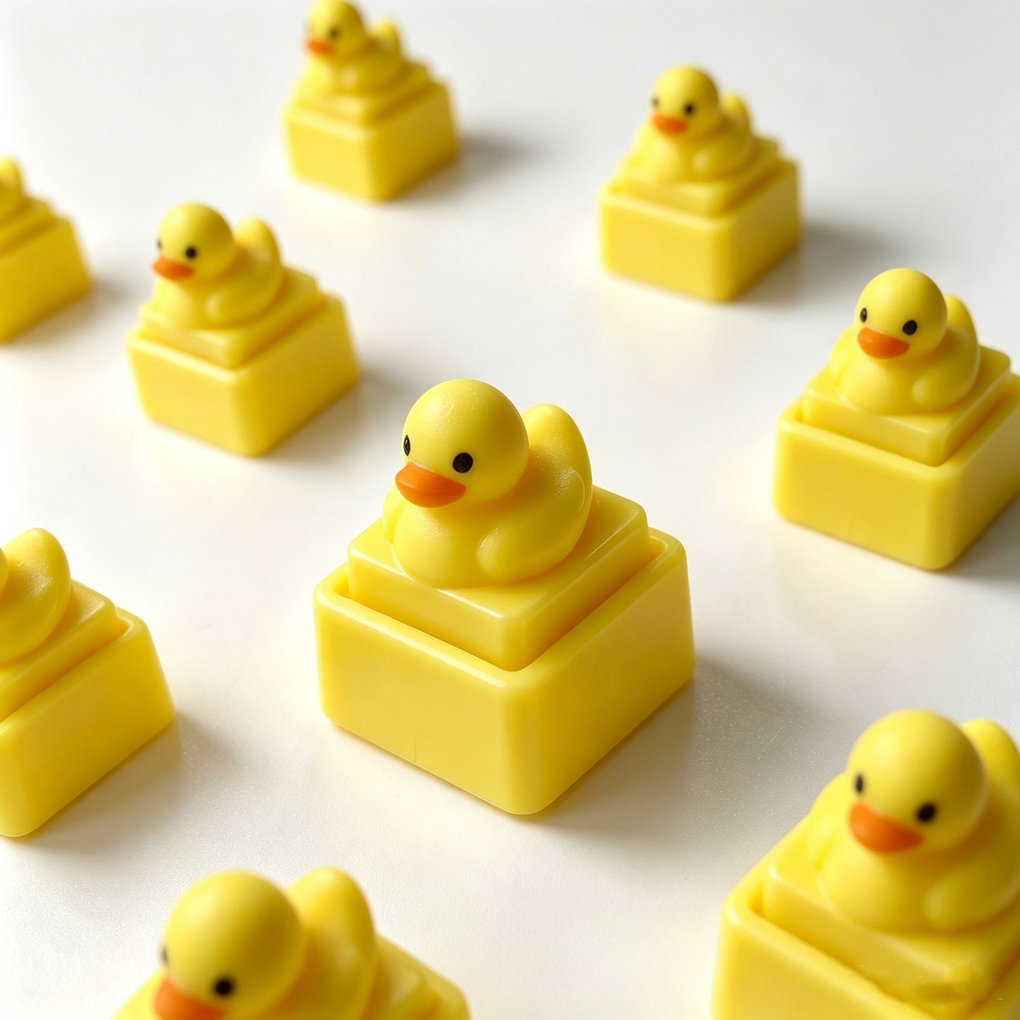Cute Yellow Duck Press Keychai - Men Accessories Pendant 评论和价格