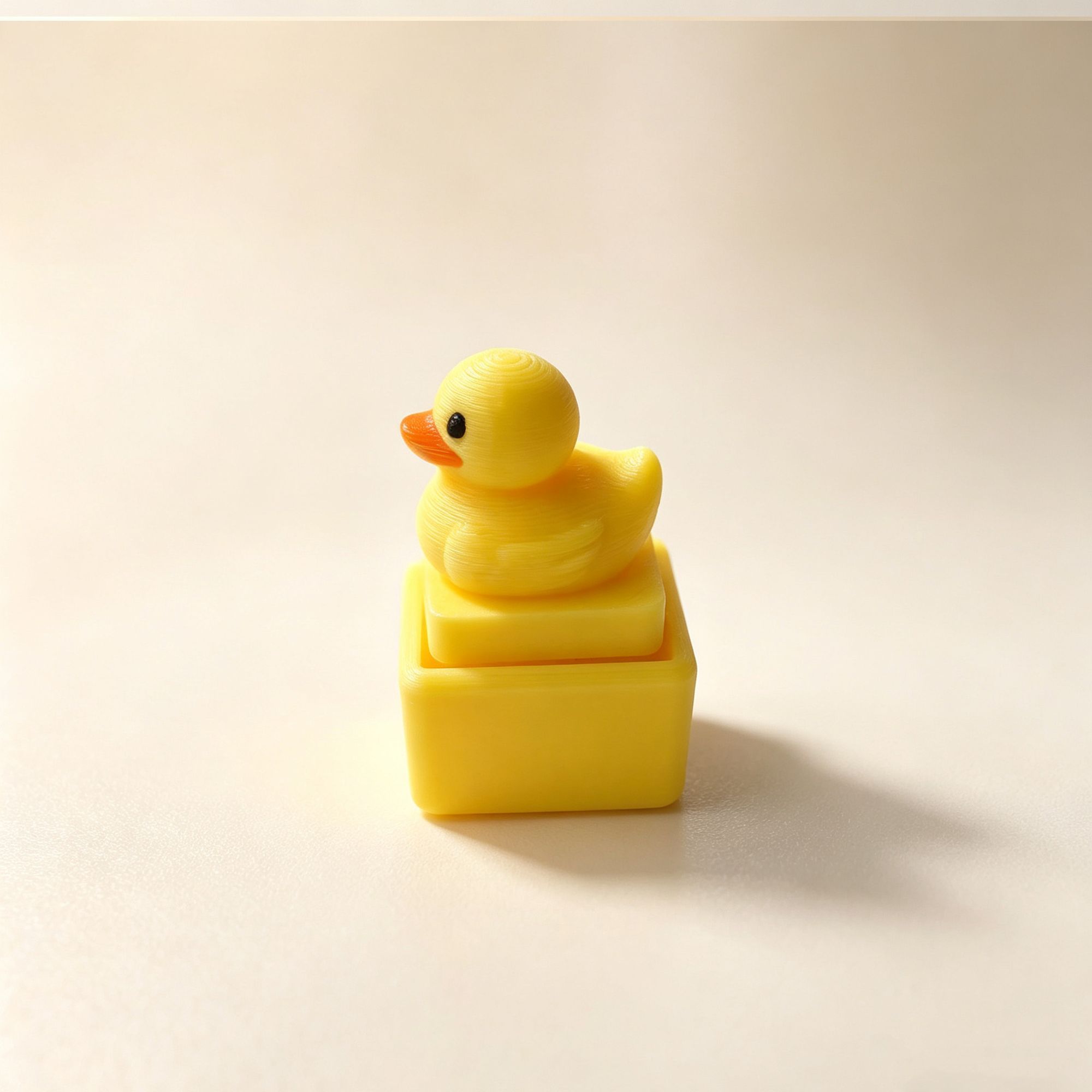 Cute Yellow Duck Press Keychai - Men Accessories Pendant 评论和价格