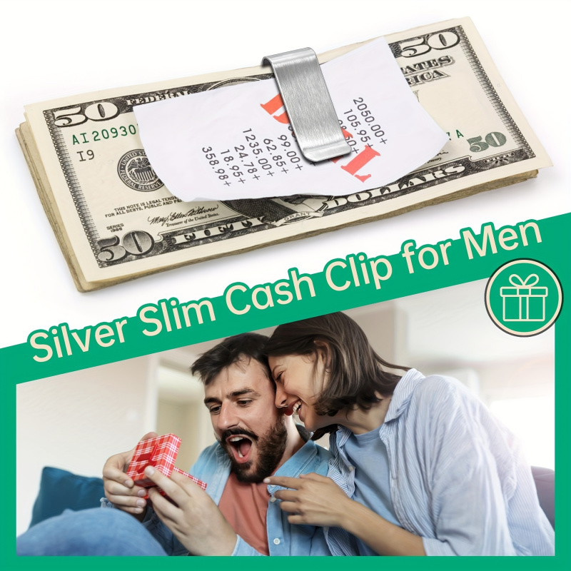 20PCS Stainless Steel Silver S - Money Clip Slim 评论和价格
