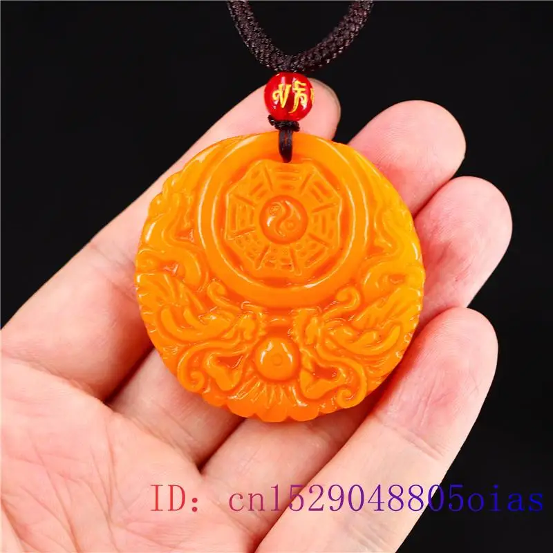 Yellow Jade Dragon Pendant Gif - Men Accessories Pendant 评论和价格