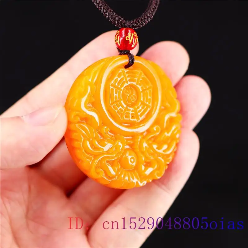 Yellow Jade Dragon Pendant Gif - Men Accessories Pendant 评论和价格