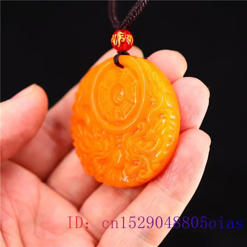 Yellow Jade Dragon Pendant Gif - Men Accessories Pendant 评论和价格