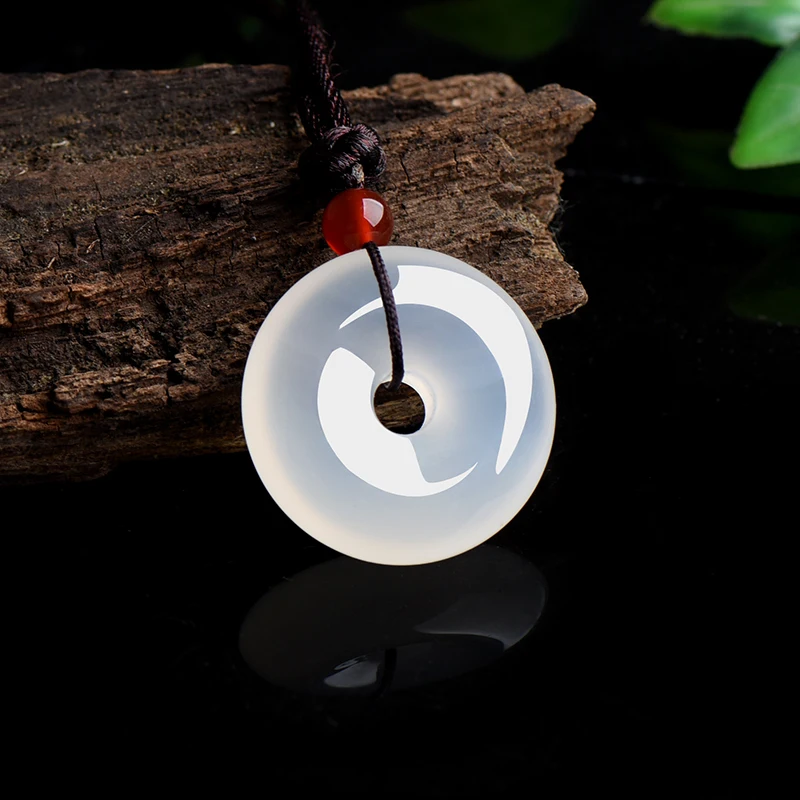 Natural Multicolor Jade Doughn - Men Accessories Pendant 评论和价格