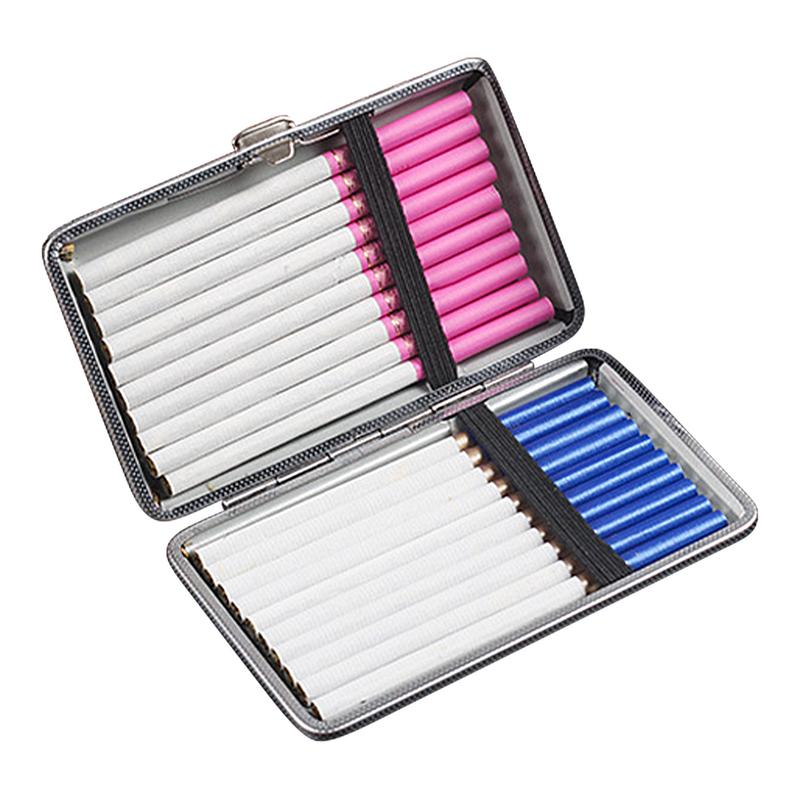 PU Leather Cigarettes Box Comp - Men Accessories Gadgets 评论和价格