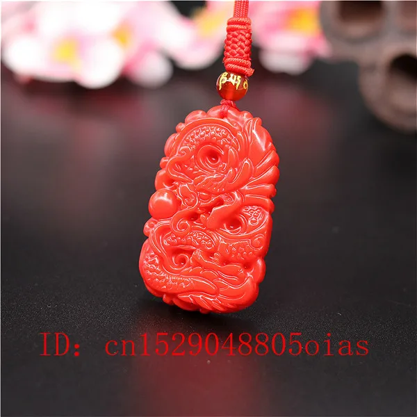 Natural Red Coral Jade Stone D - Men Accessories Pendant 评论和价格
