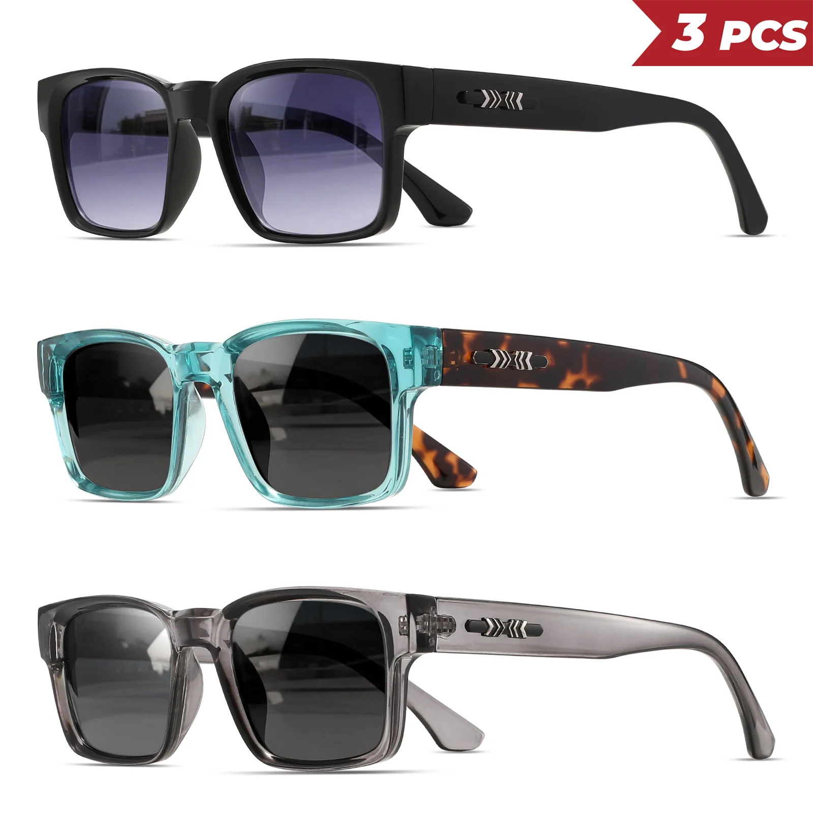 1/3PCS Oversize frame One-piec - Men'S Accessories Glasses 评论和价格
