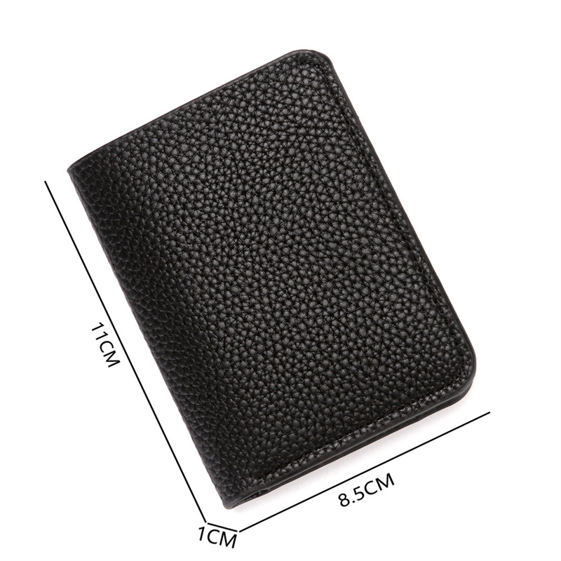 PU Leather Men's Short Wallet  - Money Clip Slim 评论和价格