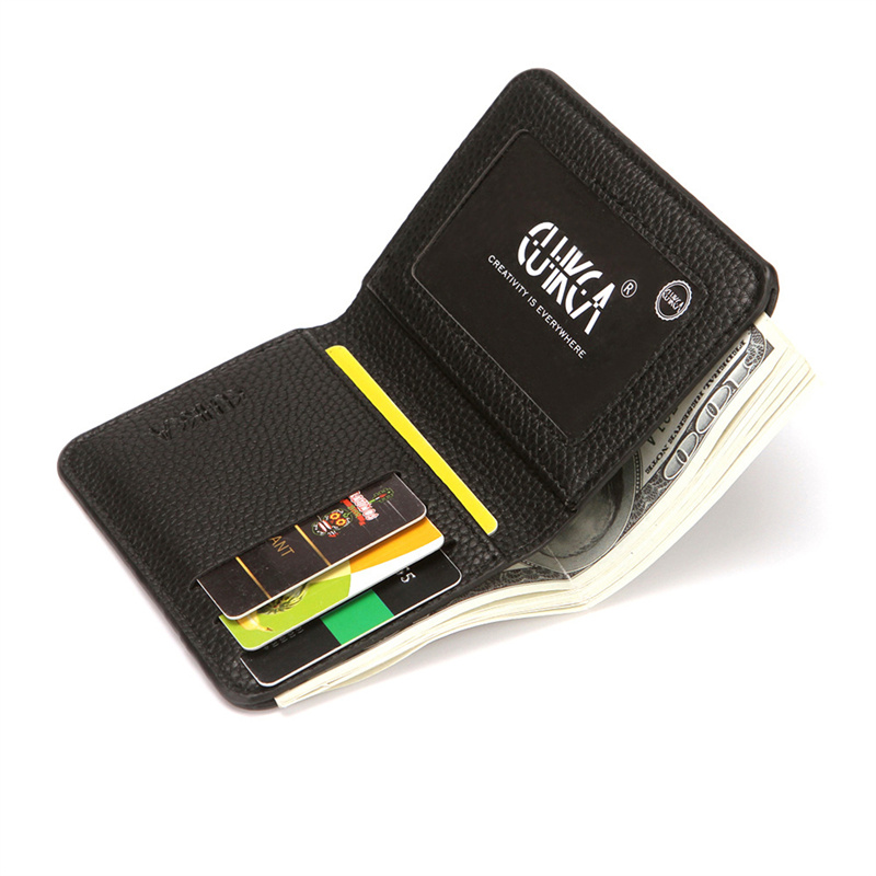 PU Leather Men's Short Wallet  - Money Clip Slim 评论和价格