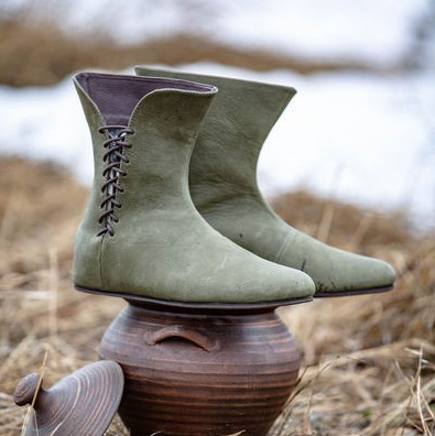 Men's Medieval Leather Shoe Mi - Men'S Victorian Accessories 评论和价格