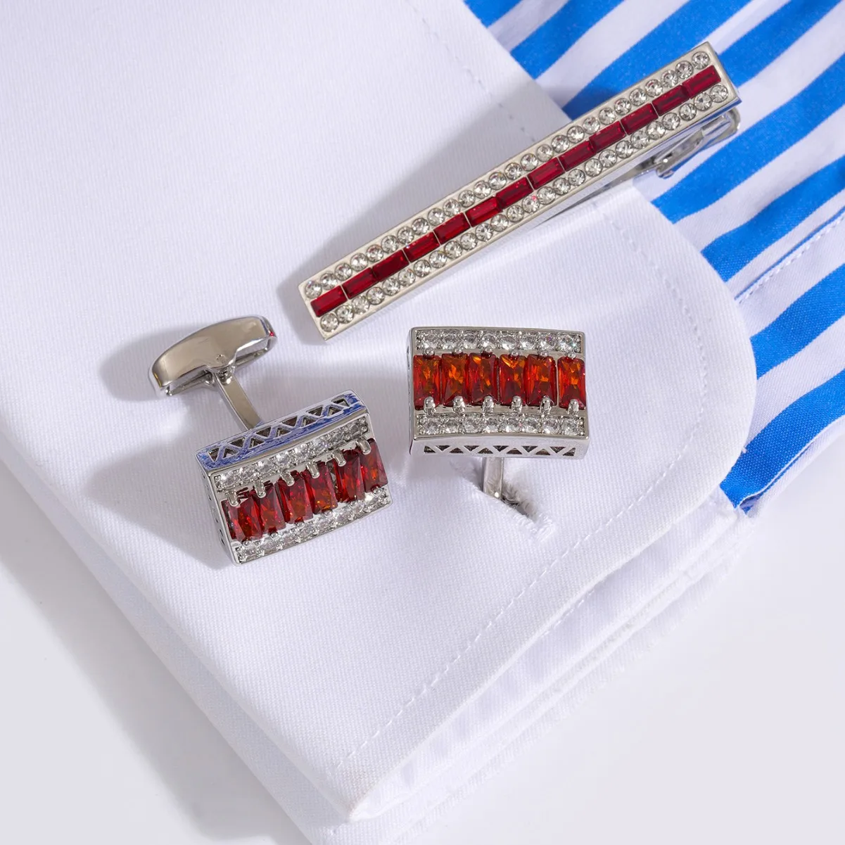 Luxury Rhinestone Tie Clip Fas - Men'S Accessories High End 评论和价格