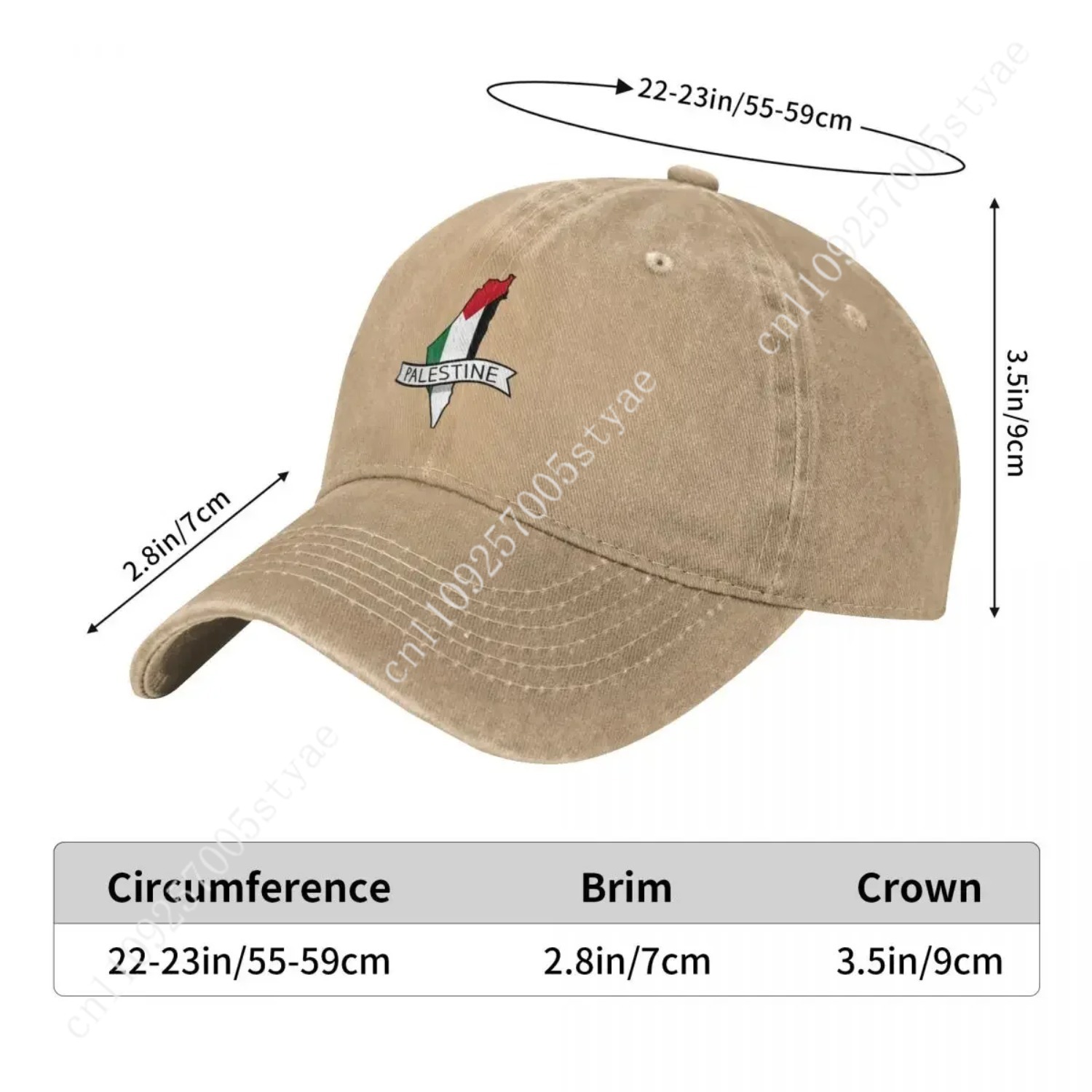 Palestine Flag Map Sticker Bas - Hat Snapback Cap 评论和价格