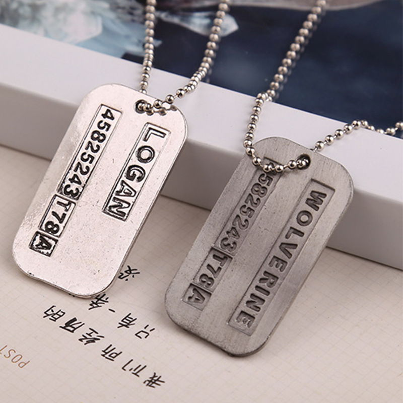 X Men Necklace Logan Hugh Jack - X Men Accessories 评论和价格
