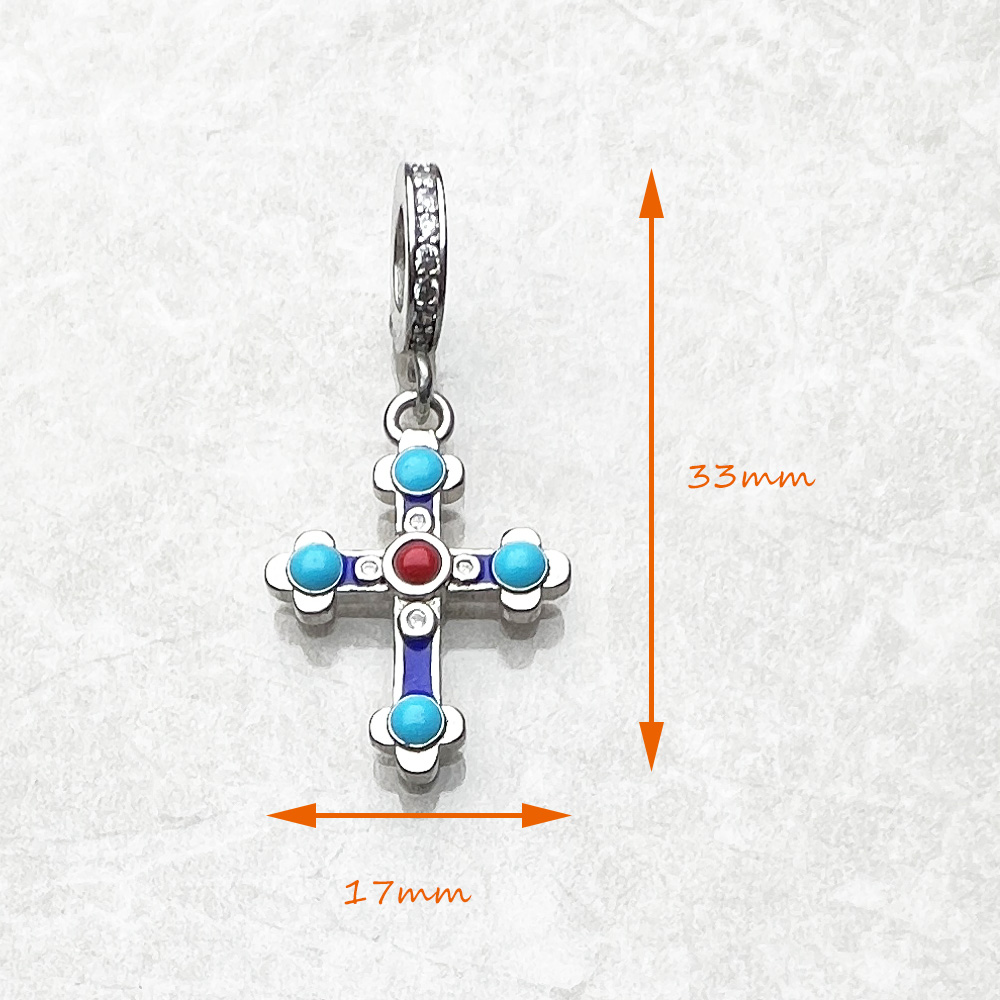 Ethnic Cross Pendant Charm Vic - Men'S Victorian Accessories 评论和价格