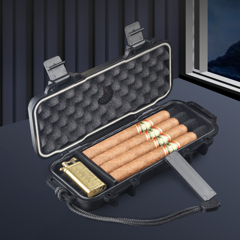 Portable Cigar Humidor With Hu - Men Accessories Gadgets 评论和价格