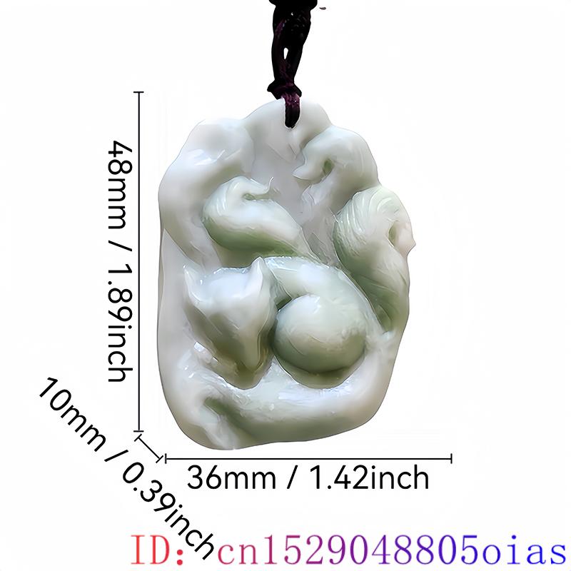 Natural Real Jade Fox Pendant  - Men Accessories Pendant 评论和价格