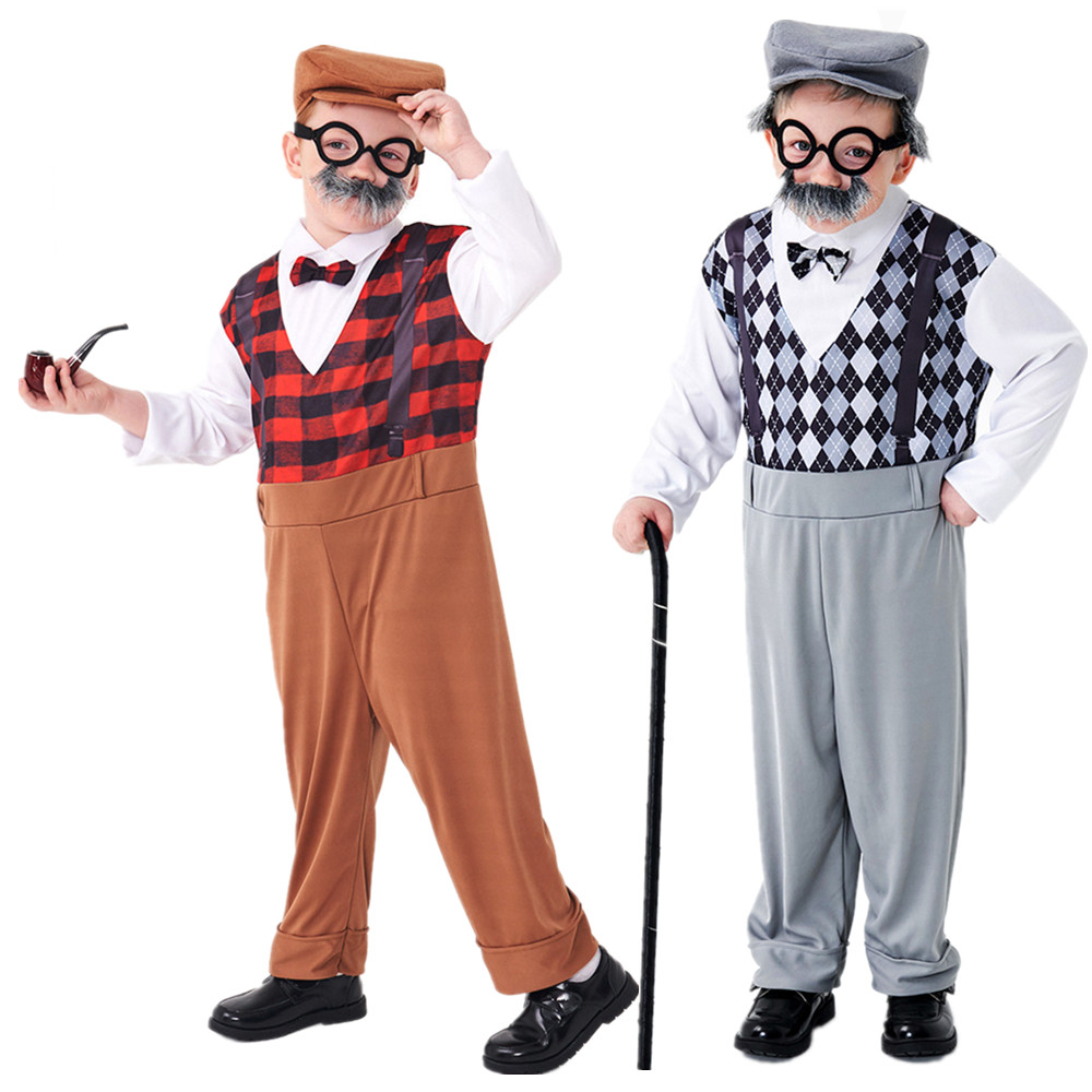 Halloween Cosplay Old Man Cost - Men'S Accessories Glasses 评论和价格